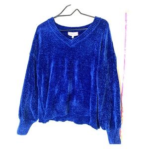 Pink Rose | Women’s XL | Blue Sweater